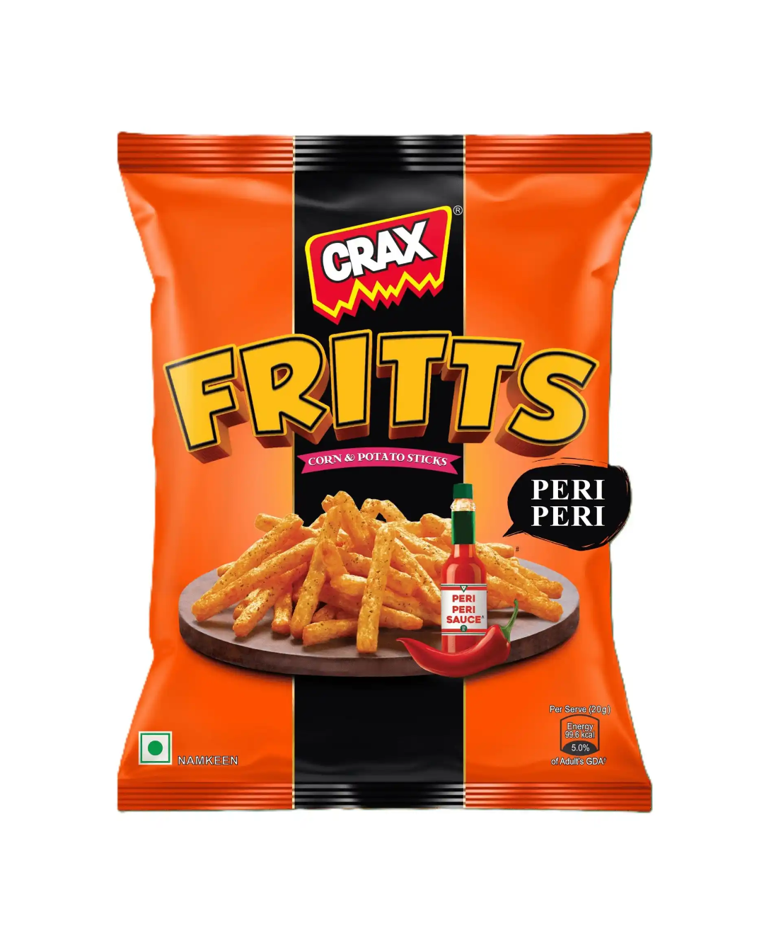 Crax Fritts Peri Peri Corn & Potato Stick Snacks (78g or 84g)