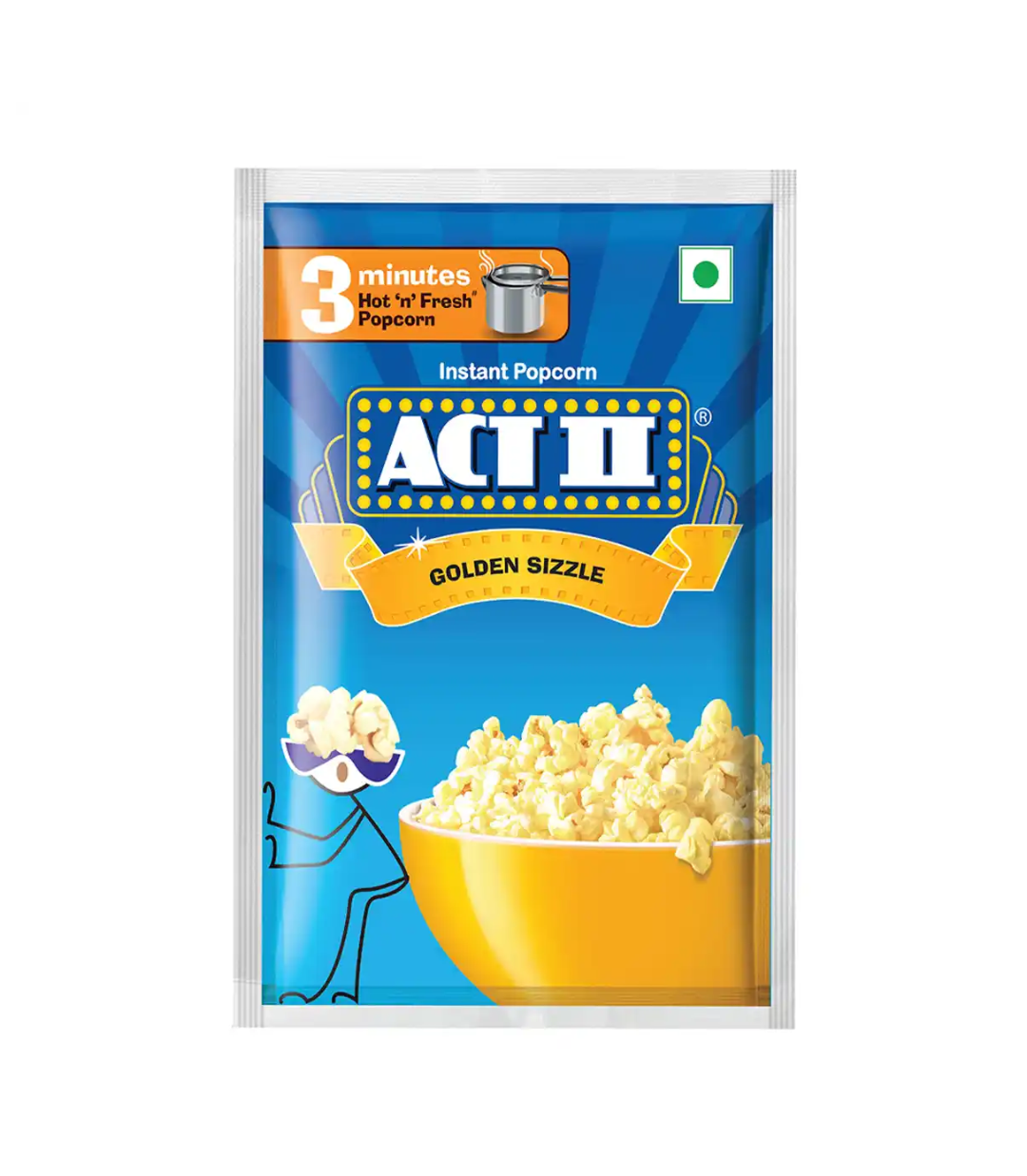 Act || Instant Popcorn | Golden Sizzle Hot & Fresh in 3 Mins (35g)
